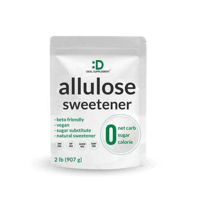 Deal Supplement Allulose Sweetener – Natural Sugar Substitutes, No Aftertaste 2Ib