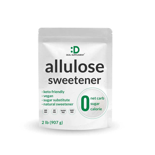 Deal Supplement Allulose Sweetener – Natural Sugar Substitutes, No Aftertaste 2Ib