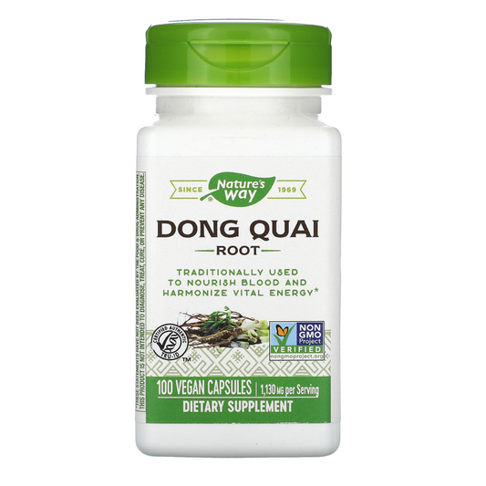 Nature's Way Dong Quai Root - 100 Capsules | 1130MG Per Serving