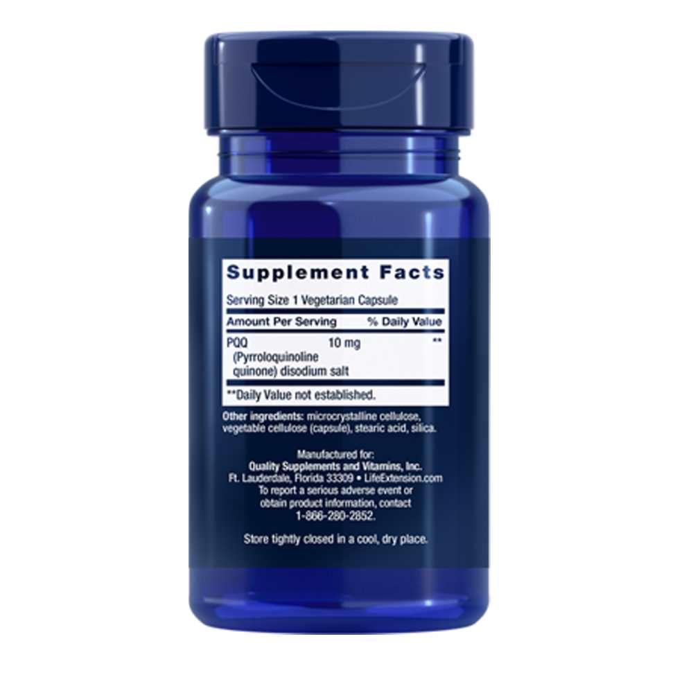 Life Extension Pqq Pyrroloquinoline Quinone 10 Mg, 30 Vegetarian Capsules
