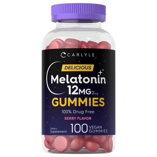 Carlyle Nutritionals Melatonin 12mg per serving | 100 Gummies