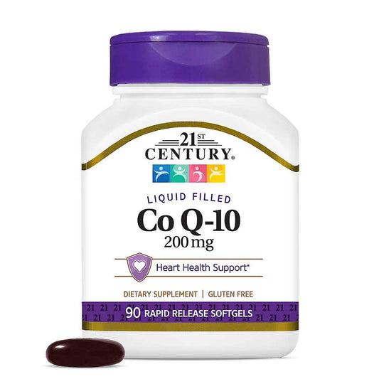 21st Century Co Q-10 200 Mg Liquid Filled 90 Softgels