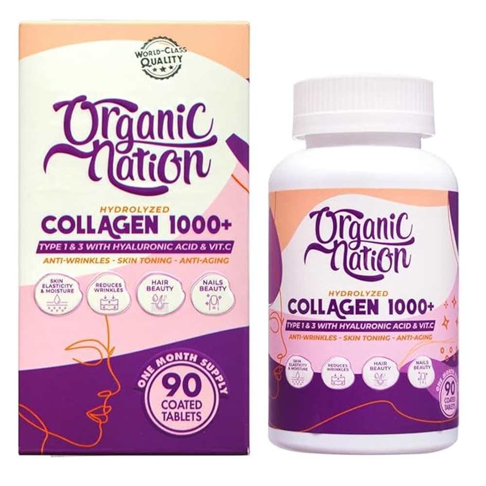 Organic Nation Collagen 1000+ 90 Tablets