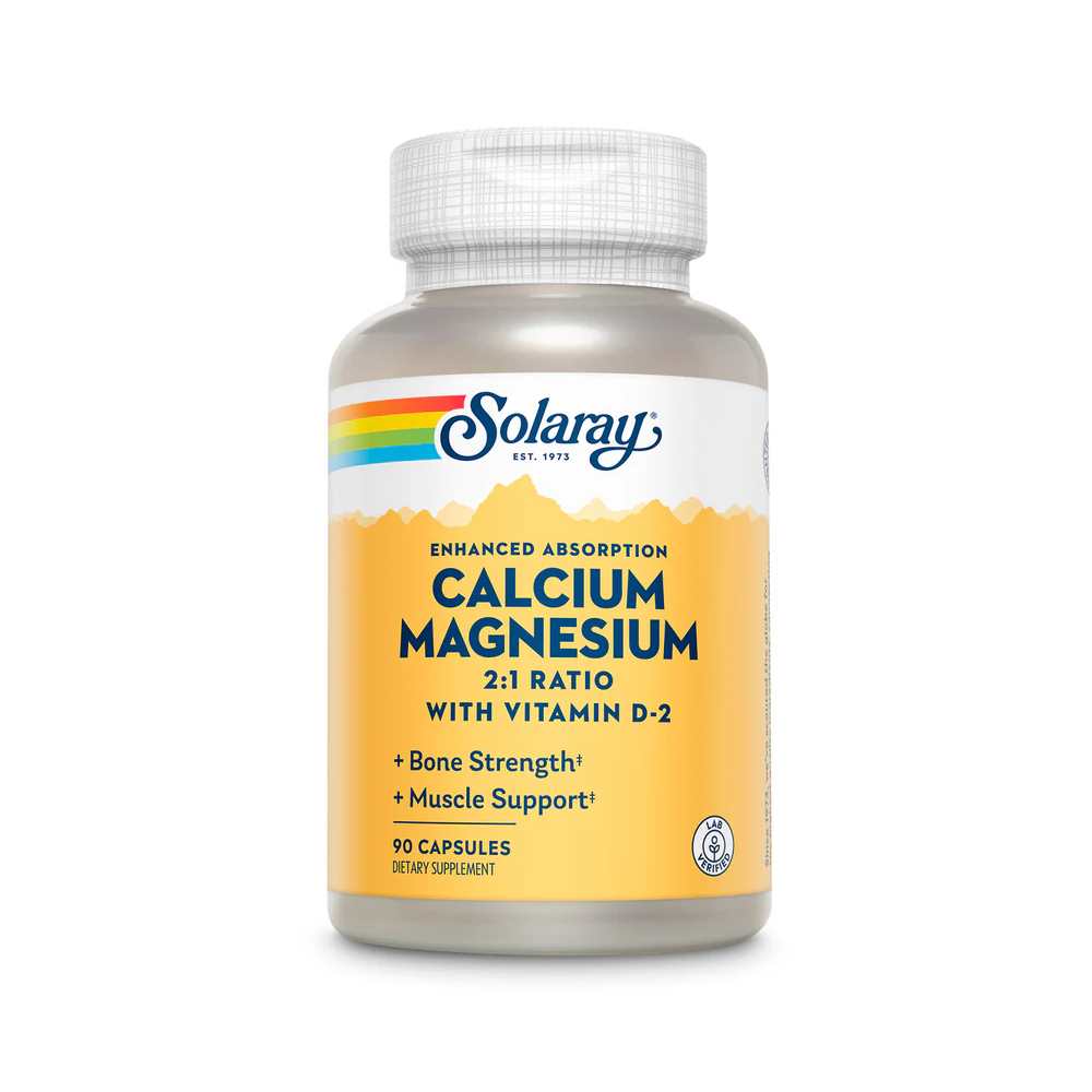 Solaray Calcium & Magnesium Amino Acid 90 Caps