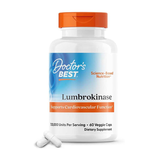 Doctor's Best Lumbrokinase, 720,000 Units per Serving, 60 Veggie Caps