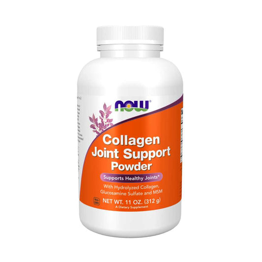 Now Foods Collagen Joint Support Powder – with Glucosamine, Msm & Hydrolyzed Collagen – 312g