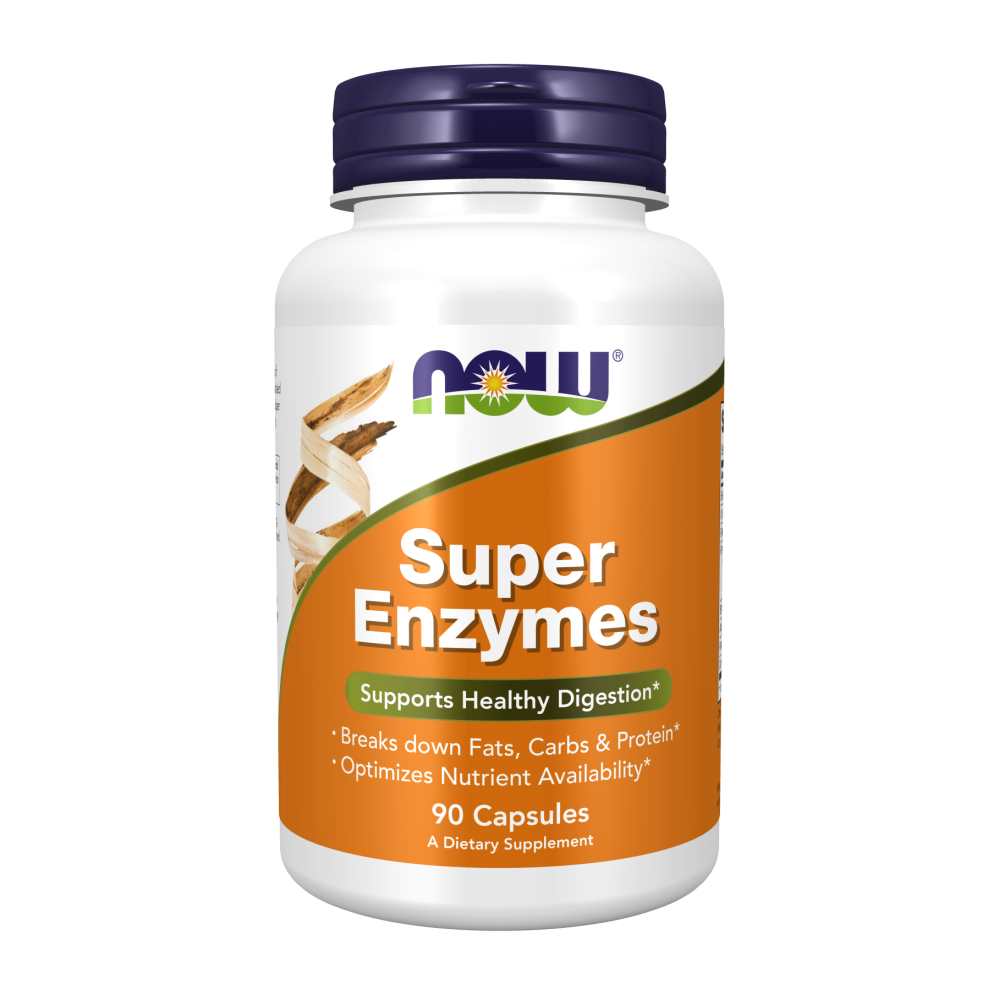 Now Foods Super Enzymes – Supports Healthy Digestion – 90 Capsules