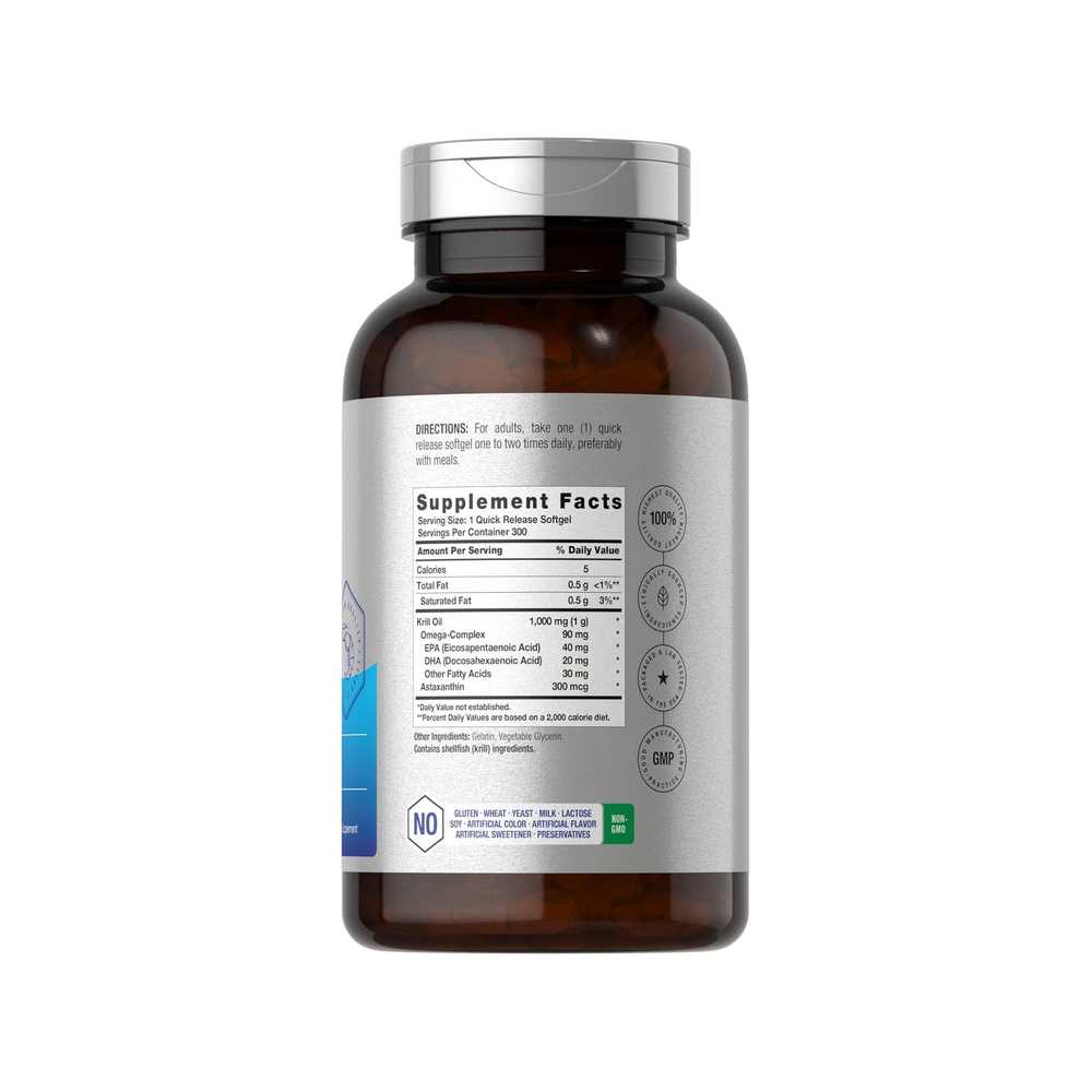 Horbäach Krill Oil 1000mg | 300 Softgels