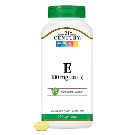 21st Century Vitamin E 180 mg (400 IU) 250 Softgels