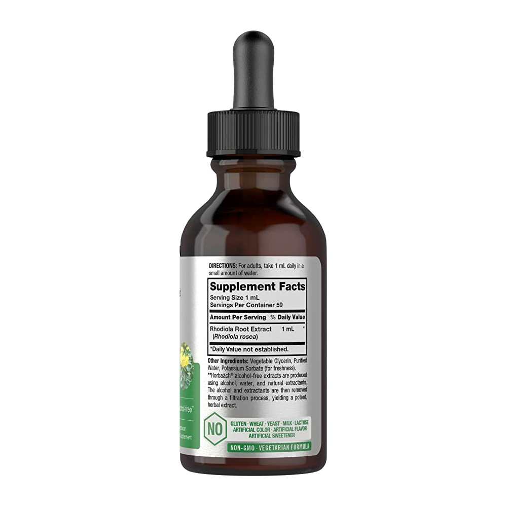 Horbäach Rhodiola Rosea Root Extract | 2oz Liquid