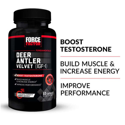 Force Factor Deer Antler Velvet – 60 Capsules