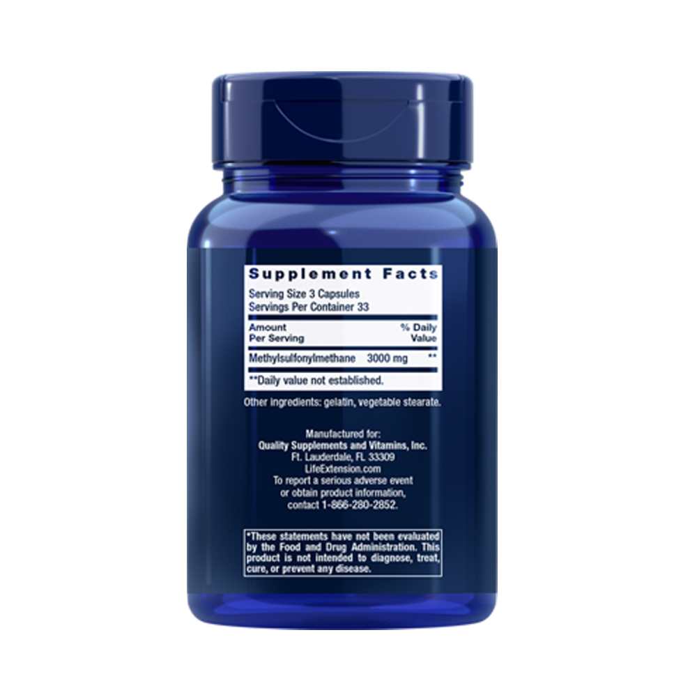 Life Extension Msm 1000 Mg, 100 Capsules