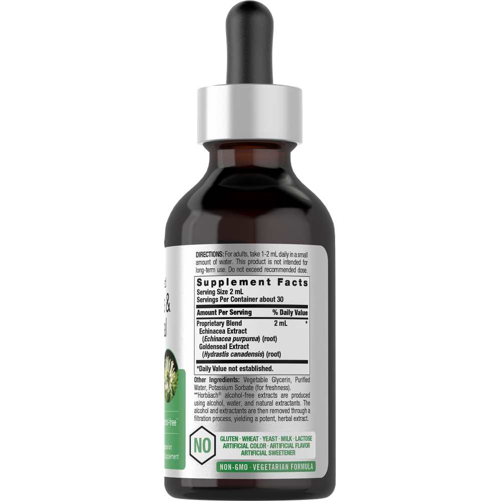 Horbäach Echinacea Goldenseal Extract | 2oz Liquid