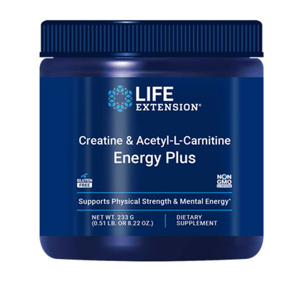 Life Extension Creatine & Acetyl-L-Carnitine Energy Plus Powder– 233g