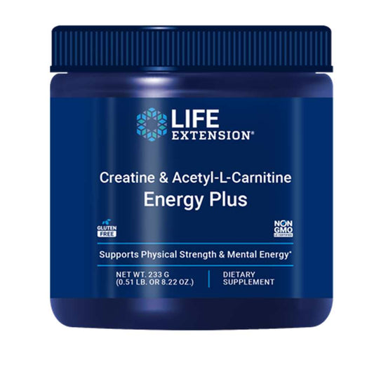 Life Extension Creatine & Acetyl-L-Carnitine Energy Plus Powder– 233g