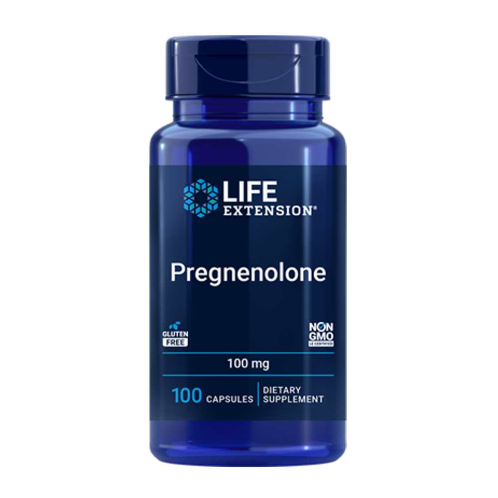 Life Extension Pregnenolone 100 Mg, 100 Capsules