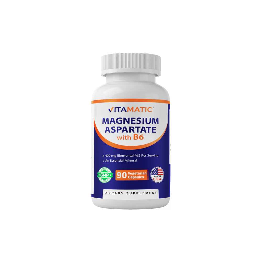 Vitamatic Magnesium Aspartate 400mg 90 Vegetarian Capsules