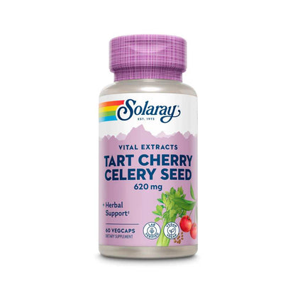 Solaray Tart Cherry & Celery Seed 620mg 60 Caps
