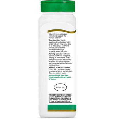 21st Century Vitamin E 180 mg (400 IU) 250 Softgels