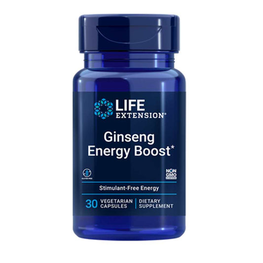 Life Extension Ginseng Energy Boost – 30 Vegetarian Capsules