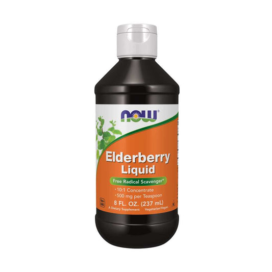 Now Foods Elderberry Extract Liquid – 500 Mg per Teaspoon – Potent Antioxidant Formula – 237 M L