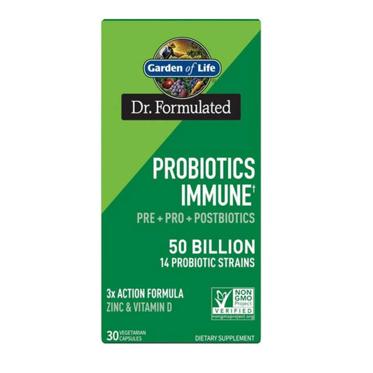 Garden of Life Dr. Formulated Probiotics Immune† 50 Billion - 30 Capsules