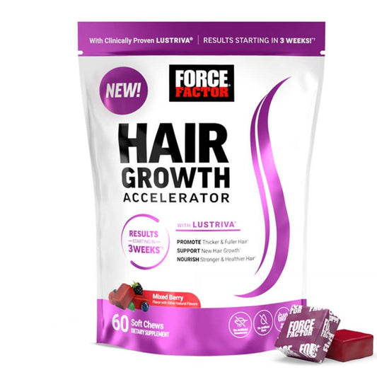 Force Factor Hair Growth Accelerator – 60 Soft Chews