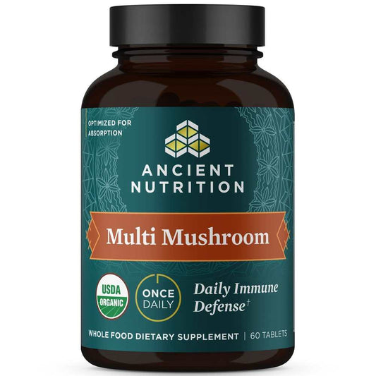 Ancient Nutrition Multi Mushroom Daily Immune Defense 60 Tabs