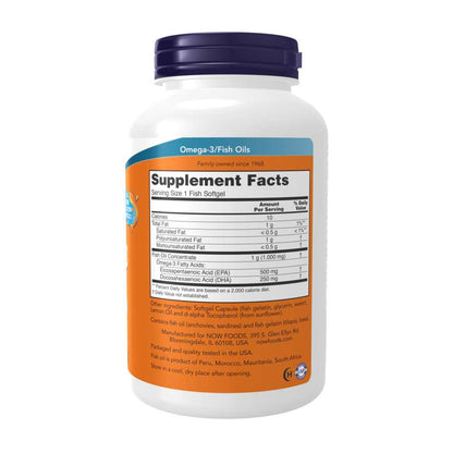 Now Foods Ultra Omega-3 Fish Oil – 500 Epa / 250 Dha – 180 Softgels