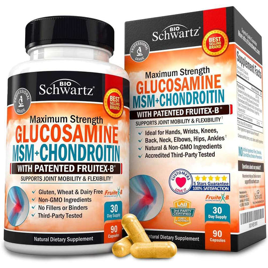 Bio Schwartz Glucosamine Msm + Chondroitin – 90 Capsules