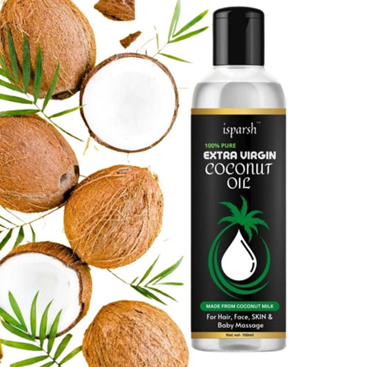 Isparsh 100% Pure Extra Virgin Coconut Milk for Hair, Face, Skin & Baby Massage, 100ml