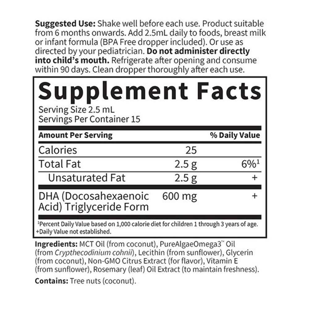 Garden of Life Baby Plant Dha 1.26 Fl Oz (37.5ml) Liquid