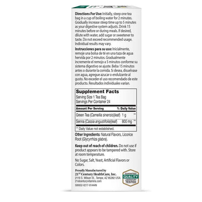 21st Century Herbal Slimming Tea Green Tea 24 Tea Bags