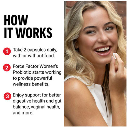 Force Factor Women’s Probiotic – 60 Capsules