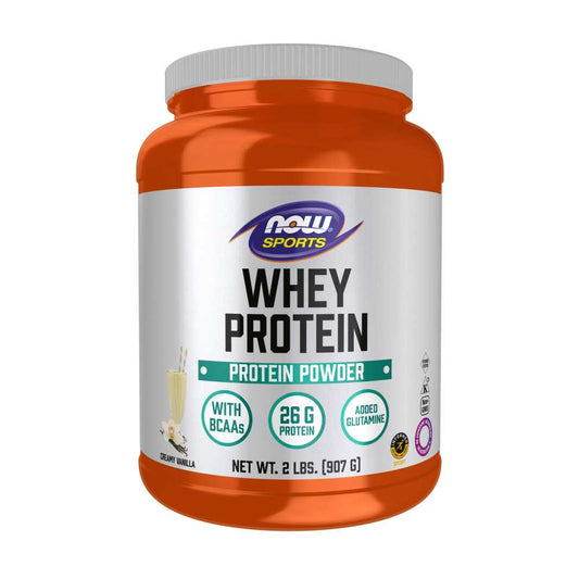 Now Sports Whey Protein, Creamy Vanilla Powder 907g