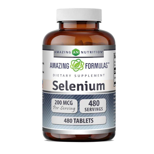 Amazing Formulas Selenium (as Selenium Yeast) 200 Mcg 480 Tablets
