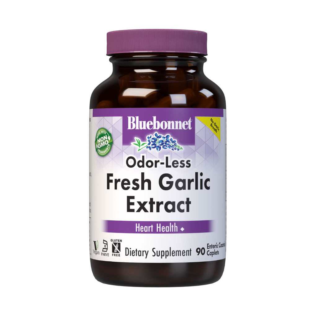 Bluebonnet Nutrition Odor-Less Fresh Garlic Extract 90 Caplets