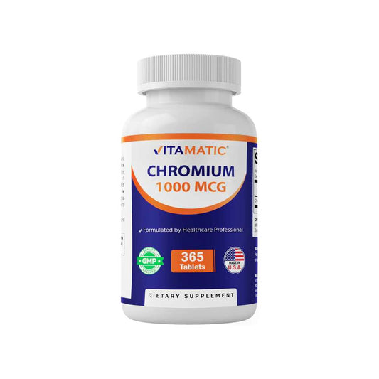 Vitamatic Chromium 1000 mcg 365 Tablets
