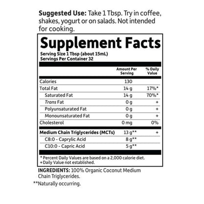 Garden of Life Dr. Formulated Brain Health Organic Coconut Mct Oil Liquid 473ml