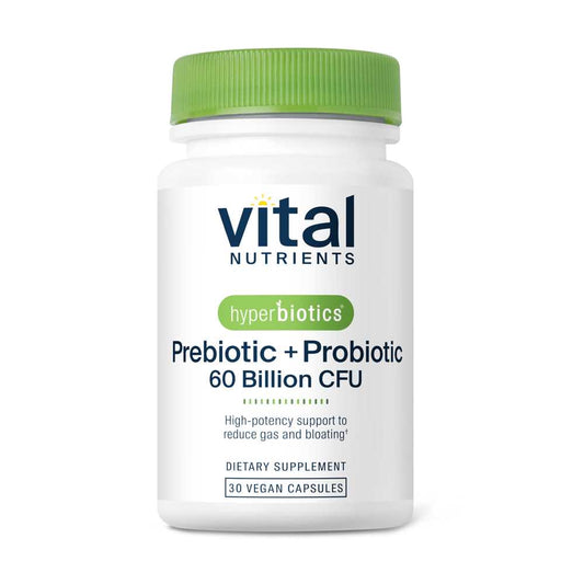 Vital Nutrients Hyperbiotics Prebiotic + Probiotic 60 Billion Cfu 30 Caps