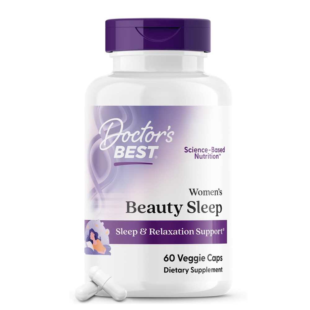 Doctor's Best Women's Beauty Sleep Veggie Caps 60 Count