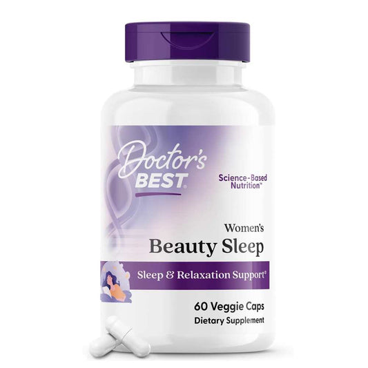 Doctor's Best Women's Beauty Sleep Veggie Caps 60 Count