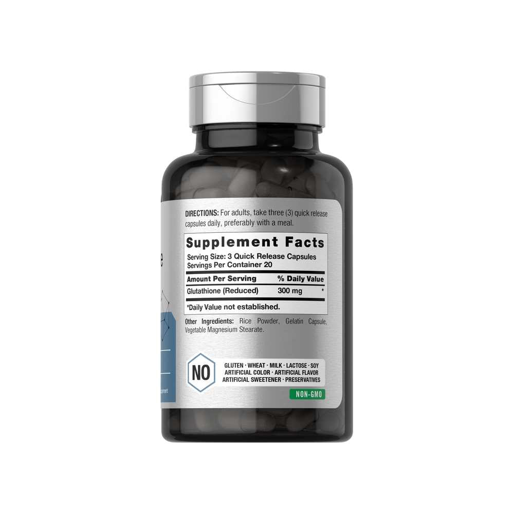 Horbäach Glutathione 300mg per Serving | 60 Capsules