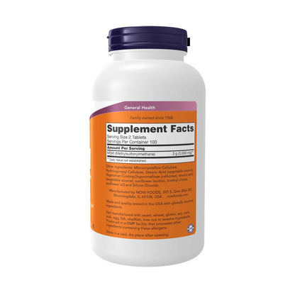 Now Foods MSM – High Potency 1500mg for Joint Comfort & Flexibility | 200 Vegan Tablets