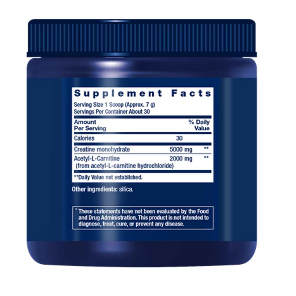 Life Extension Creatine & Acetyl-L-Carnitine Energy Plus Powder– 233g