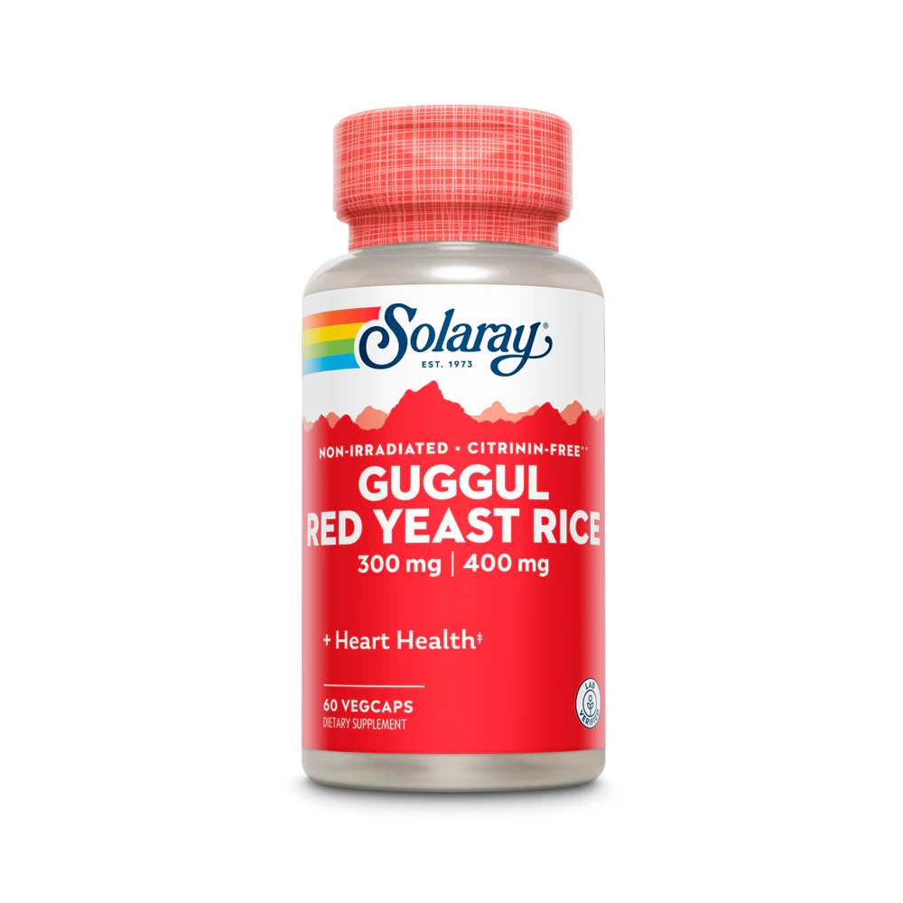 Solaray Guggul Ext & Red Yeast Rice 60 Caps