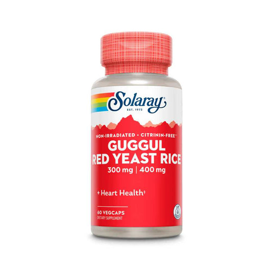 Solaray Guggul Ext & Red Yeast Rice 60 Caps