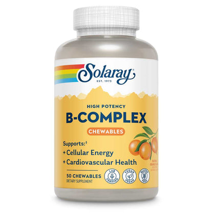 Solaray Vitamin B-Complex - Orange 50 Chewables
