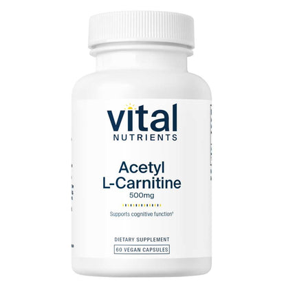 Vital Nutrients Acetyl L-Carnitine 500mg 60 Caps