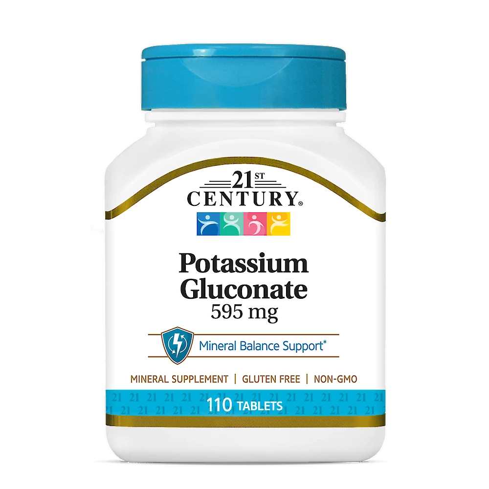21st Century Potassium Gluconate 595 Mg 110 Tabs